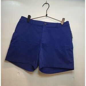 Amazon Essentials Women's 14 Blue Khaki Shorts NWT 34” Waist